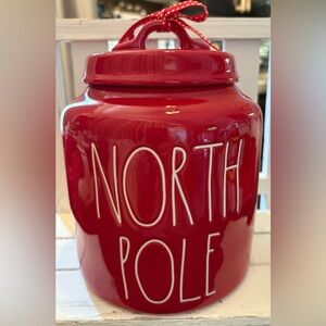 Rae Dunn NORTH POLE Holiday Cookie Jar